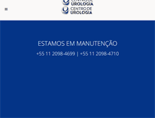 Tablet Screenshot of centrodeurologia.com.br